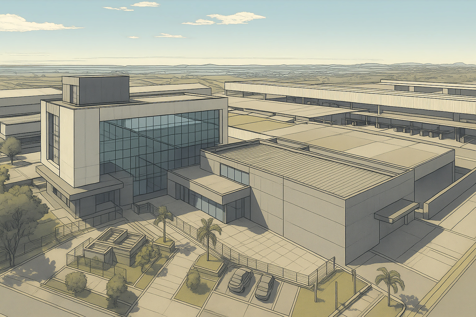 Projeto em CAD da Atual fabrica em Campinas Projeto em CAD da Atual fabrica em Campinas