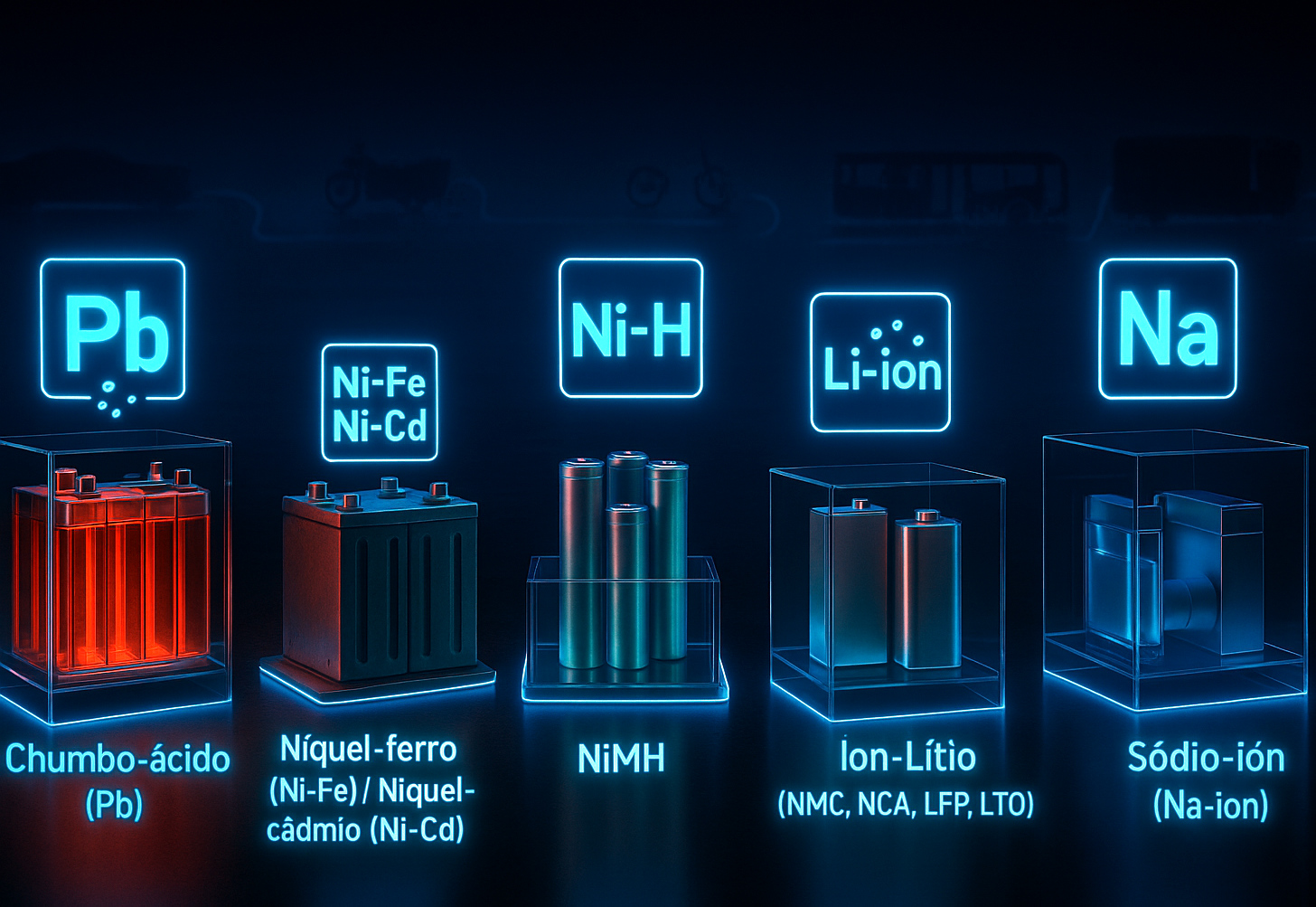 Materiais usadas em baterias atuais